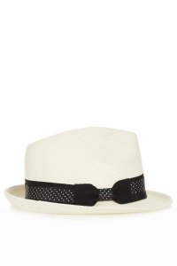 Get ready for spring with a straw trilby from Topshop.