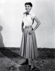 Audrey Hepburn's classic outfit in Roman Holiday.