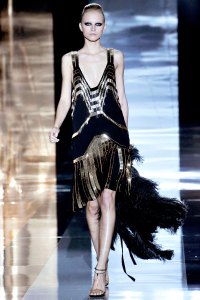Flapper-inspired looks at Gucci's spring 2012 show.