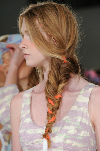 Braids were the highlight of the Calla show.